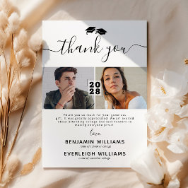 Gezamenlijk Afstuderen 2 Foto Hartelijk dank Bedankkaart