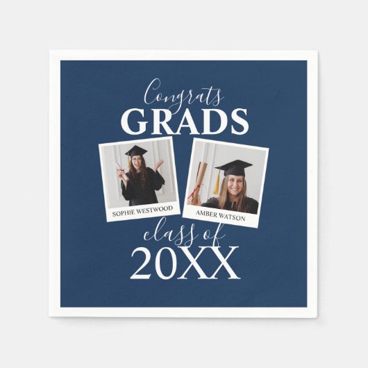 Gezamenlijk Afstuderen | 2 Foto Napkins Servet (Voorkant)