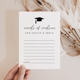 Gezamenlijk Afstuderen Woorden van Wijsheid Kaarte Kaart