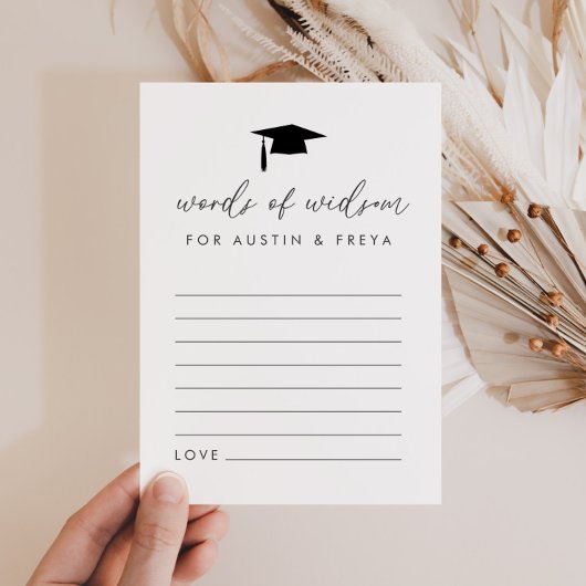 Gezamenlijk Afstuderen Woorden van Wijsheid Kaarte Kaart