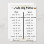 Gezamenlijk Bachelor/Bachelorette Party Spel Kaart (Voorkant / Achterkant)