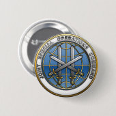 Gezamenlijk commando speciale operaties ronde button 5,7 cm (Voorkant /achterkant)