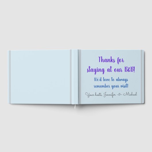 Gezamenlijk en respectabel B-and-B gastenboek (Volledig)