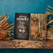 Gezamenlijk huisdierherdenking 2 foto fotoplaat (Zijkant)