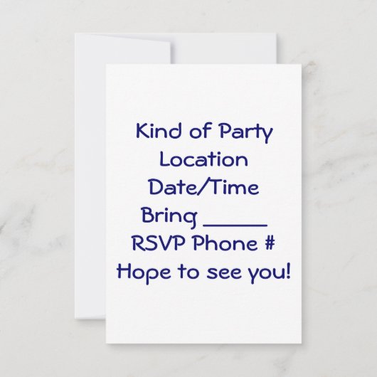 GEZAMENLIJK IN DE VERENIGDE STATEN IS INVITE GEWEE KAART (Achterkant)