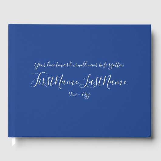 Gezamenlijk & minimalistisch begrafenis / gedenkte gastenboek (Voorkant)