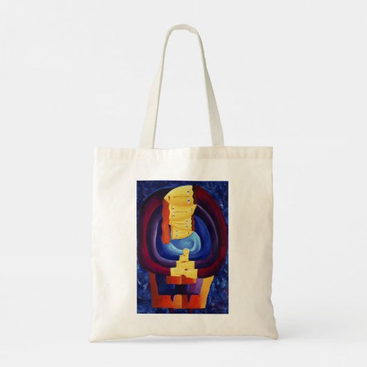 Gezamenlijk moderne portret-schilderkunst Familie  Tote Bag (Achterkant)