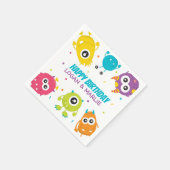 Gezamenlijk Monster Verjaardag Party teken Servet (Hoek)