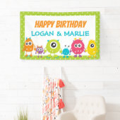 Gezamenlijk Monster Verjaardag Party teken Spandoek (Insitu)