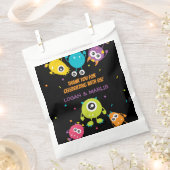 Gezamenlijk Monster Verjaardagsfeest Bedankzakje (Geknipt)
