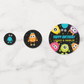Gezamenlijk Monster Verjaardagsfeest Confetti (Voorkanten)