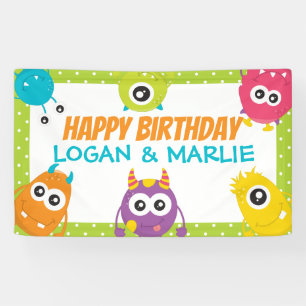 Gezamenlijk symbool van de Birthday-partij Spandoek
