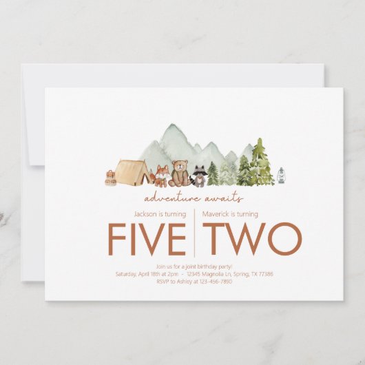 Gezamenlijk verjaardagsfeest - Avontuur wacht op t Kaart (Voorkant)