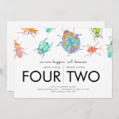 Gezamenlijk verjaardagsfeest - Bug Theme Kaart (Voorkant / Achterkant)