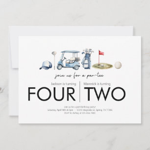 Gezamenlijk verjaardagsfeest - Let's Par-t-shirt - Kaart