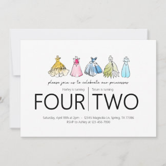 Gezamenlijk verjaardagsfeest - Prinses Jurken Them Kaart