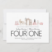 Gezamenlijk verjaardagsfeest - Prinses Thema Uitno Kaart (Voorkant)