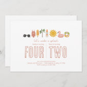 Gezamenlijk verjaardagsfeest - Uitnodiging voor he (Voorkant / Achterkant)