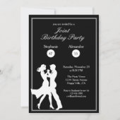 Gezamenlijk verjaardagsfeest Volwassenen Witte Dan Kaart (Voorkant)