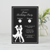 Gezamenlijk verjaardagsfeest Volwassenen Witte Dan Kaart (Staand voorkant)