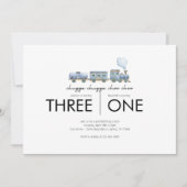 Gezamenlijk verjaardagsfeestje - Trein thema Kaart (Voorkant)