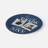 Gezamenlijke afstuderen | 2 foto papieren borden bordje (Gekanteld)