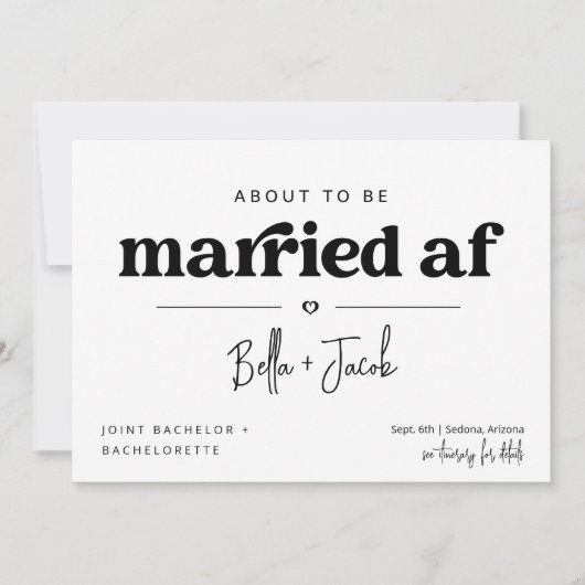 Gezamenlijke Bachelor & Bachelorette Feestroute Kaart (Voorkant)