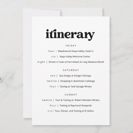 Gezamenlijke Bachelor & Bachelorette Feestroute Kaart (Achterkant)