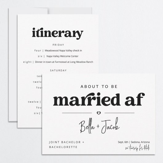 Gezamenlijke Bachelor & Bachelorette Feestroute Kaart