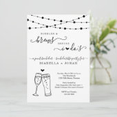 Gezamenlijke Bachelor & Bachelorette Party Bubbles Kaart (Staand voorkant)