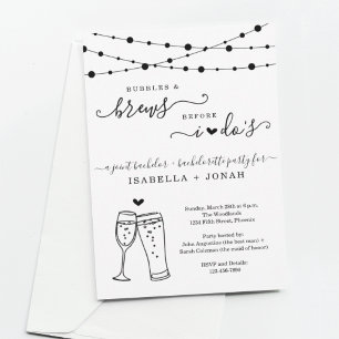 Gezamenlijke Bachelor & Bachelorette Party Bubbles Kaart