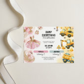 Gezamenlijke bouw & ballerina Verjaardag Kaart