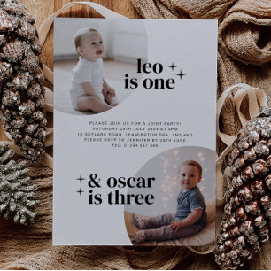 Gezamenlijke Boys Birthday Uitnodiging voor Arches