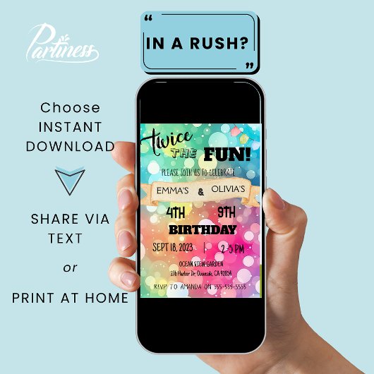 Gezamenlijke broer Gecombineerde Verjaardagsfeestj Kaart