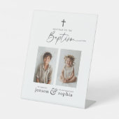 Gezamenlijke doop 2 Foto Welkom Reclamebord Met Voetstuk (Voorkant)