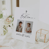 Gezamenlijke doop 2 Foto Welkom Reclamebord Met Voetstuk