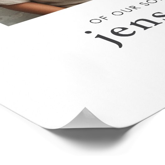 Gezamenlijke doop 2 Foto Welkom Teken Poster (Hoek)