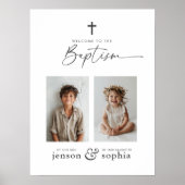 Gezamenlijke doop 2 Foto Welkom Teken Poster (Voorkant)