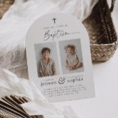 Gezamenlijke doop 2 Fotoboog Uitnodiging