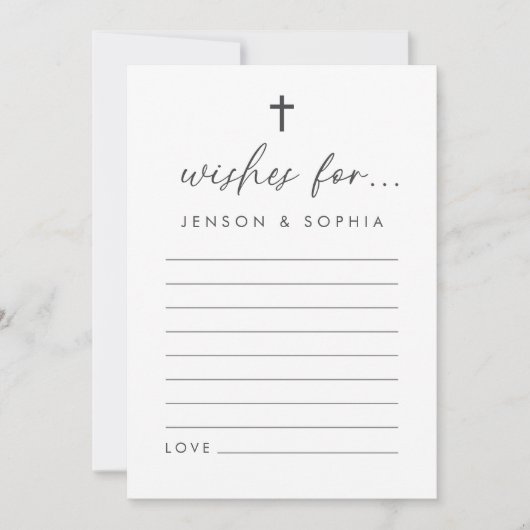 Gezamenlijke doop wenst Kaart (Voorkant)