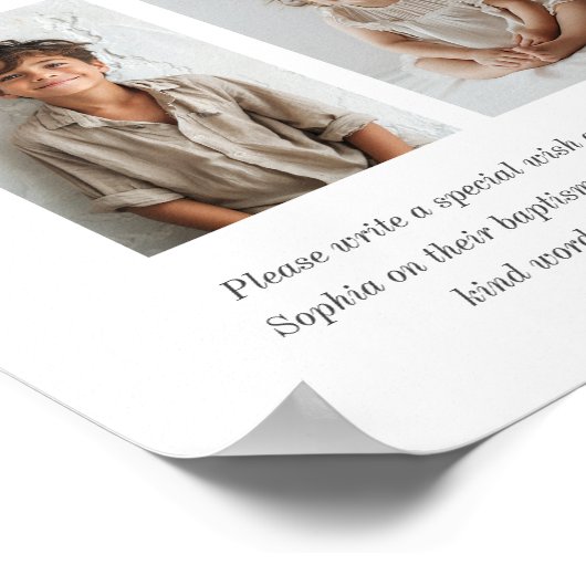 Gezamenlijke doop wenst Poster (Hoek)