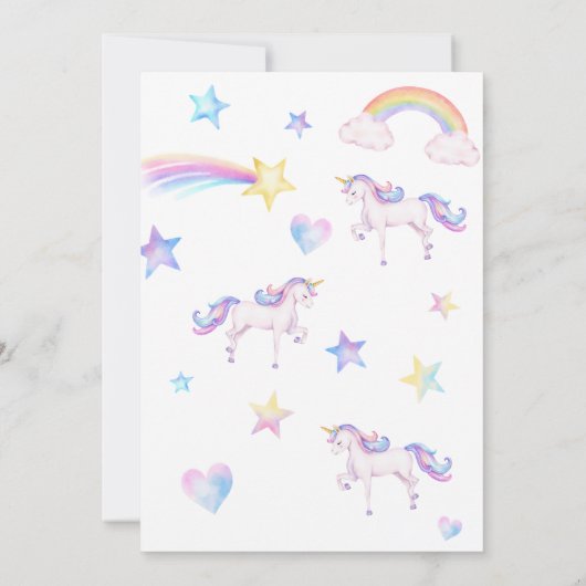 Gezamenlijke Eenhoorn Zusters Dubbele Zussen Verja Kaart (Achterkant)