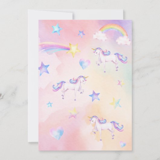 Gezamenlijke Eenhoorn Zusters Dubbele Zussen Verja Kaart (Achterkant)