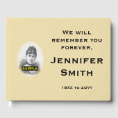 Gezamenlijke en gepersonaliseerde herinneringen ga gastenboek (Voorkant)