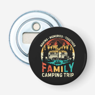 Gezamenlijke familie-campingtrip om herinneringen  button flesopener