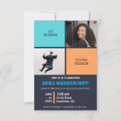 Gezamenlijke fotoafstudeerfeest uitnodigingen (Voorkant)