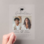Gezamenlijke Graduation Party 2 foto-uitnodiging Acryl Uitnodigingen (Insitu (Draagbaar))