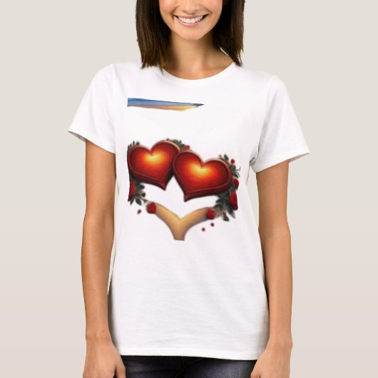 Gezamenlijke harten. t-shirt (Voorkant)