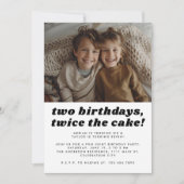 Gezamenlijke Kinder broers en zussen Verjaardagsfe Kaart (Voorkant)