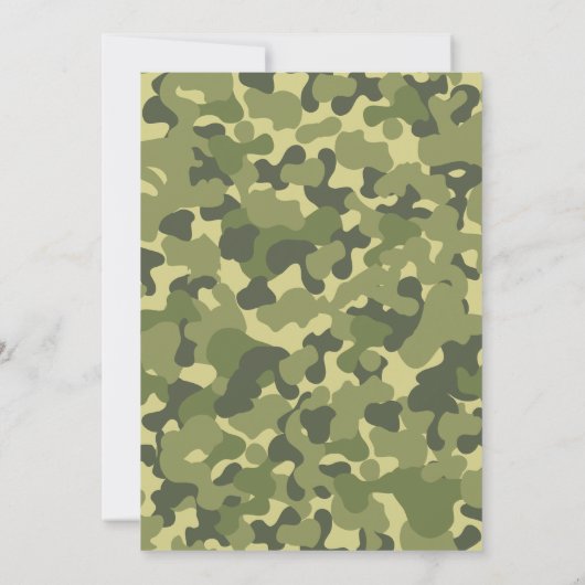 Gezamenlijke Leger Militaire Verjaardag Twee Gedee Kaart (Achterkant)